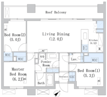 パークアクシス千川 407 間取り図