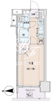 エスティメゾン錦糸町2 1111 間取り図