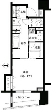 パークキューブ浅草田原町 203 間取り図
