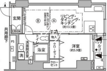 東雲キャナルコートCODAN 13-705 間取り図