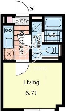 パセオ西新宿五丁目1 201 間取り図