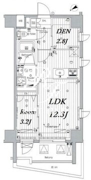 メイクス浅草イースト 603 間取り図