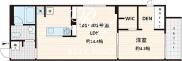 フレア白金台 301 間取り図
