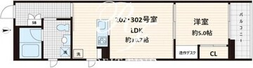 フレア白金台 302 間取り図