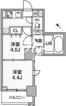 リテラス三軒茶屋サウス 1003 間取り図