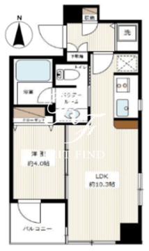 カスタリア高輪台 704 間取り図