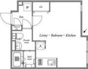 パセオ武蔵小山2 204 間取り図