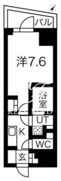 プレール・ドゥーク文京本郷 402 間取り図