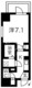 プレール・ドゥーク文京本郷 501 間取り図
