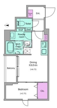 ドゥーエ梅屋敷 201 間取り図