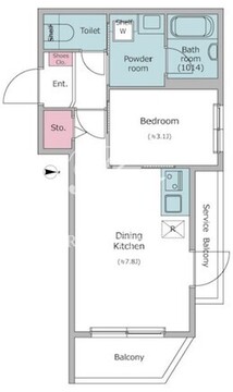 ドゥーエ梅屋敷 209 間取り図