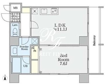 ビ・ラグーナ浅草 801 間取り図