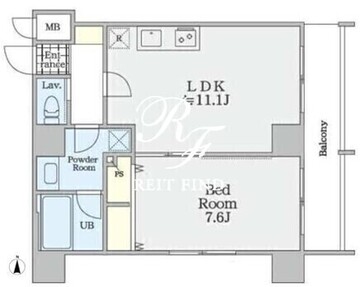 ビ・ラグーナ浅草 901 間取り図
