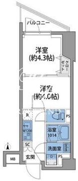 ルネサンスコート田端 303 間取り図