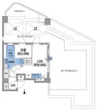 ルネサンスコート田端 701 間取り図