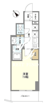 カメリア 702 間取り図