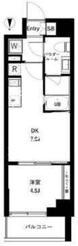 アーバンパーク亀戸2 603 間取り図