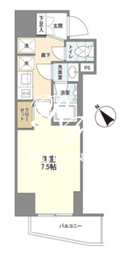 カメリア 801 間取り図