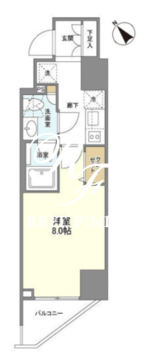 カメリア 804 間取り図