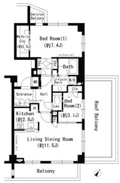 パークアクシス学芸大学 509 間取り図