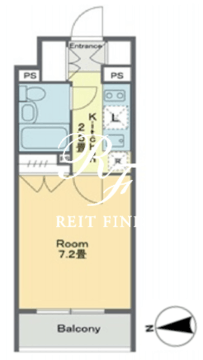 ベルファース戸越スタティオ 405 間取り図