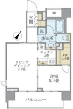 ラサンテ千駄木 1106 間取り図