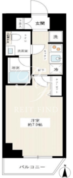ハイズクレセール清澄白河 102 間取り図