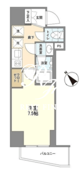 カメリア 1001 間取り図