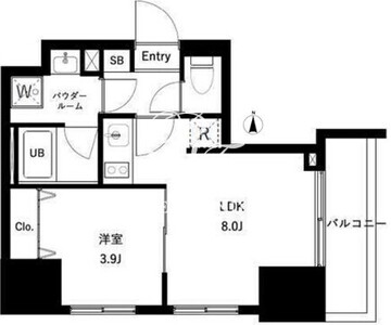 アーバンパーク王子2 702 間取り図