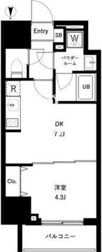 アーバンパーク王子2 901 間取り図