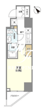 カメリア 1004 間取り図