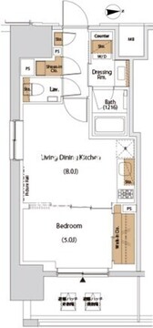 ザ・パークハビオ目白タワー 1206 間取り図