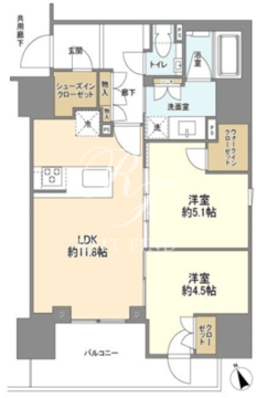 プラウド五反田 703 間取り図