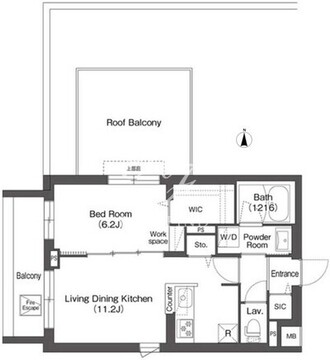 アイフラット方南町 503 間取り図