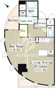 ユーストリア駒沢 208 間取り図
