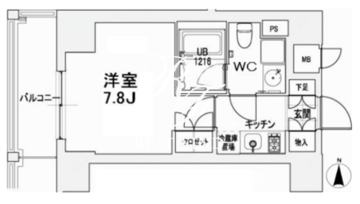 エスティメゾン王子 606 間取り図