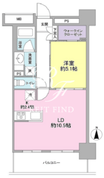 スタイリオ品川中延 805 間取り図