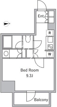 ラサンテ麹町 703 間取り図