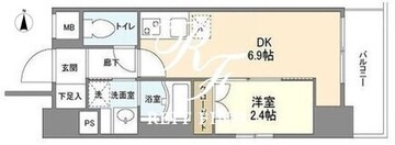 リアンシエルブルー田端 1003 間取り図