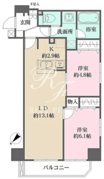 スパッジオ蔵前 202 間取り図