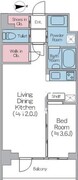 ドゥーエ西馬込2 412 間取り図