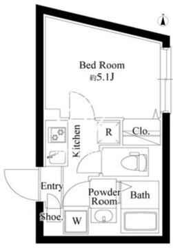 エルファーロ代々木上原4 303 間取り図