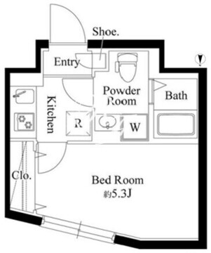 エルファーロ代々木上原4 302 間取り図
