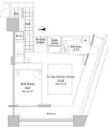 コンシェリア西新宿タワーズウエスト 1901 間取り図 ?>