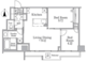 レジディア西小山 407 間取り図