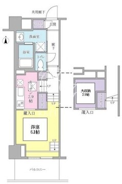 キーヌ・ブラン 204 間取り図
