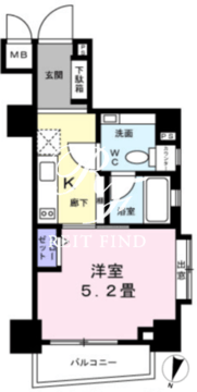 レジディア恵比寿3 301 間取り図