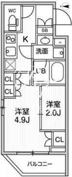 リテラス清澄白河 105 間取り図