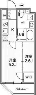 リテラス清澄白河 104 間取り図
