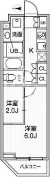 リテラス清澄白河 306 間取り図